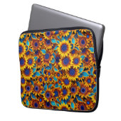 Sonnenblumen-Laptop-Tasche Laptopschutzhülle (Vorderseite Links)