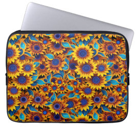 Sonnenblumen-Laptop-Tasche Laptopschutzhülle