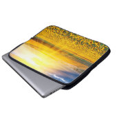 Sonnenblumen Laptopschutzhülle (Vorne Knopf)