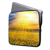 Sonnenblumen Laptopschutzhülle (Vorderseite Links)