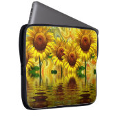 Sonnenblumen Laptopschutzhülle (Vorne Rechts)