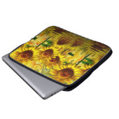 Sonnenblumen Laptopschutzhülle (Vorne Knopf)