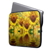 Sonnenblumen Laptopschutzhülle (Vorderseite Links)