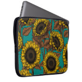 Sonnenblumen Laptopschutzhülle (Vorne Rechts)