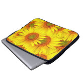 Sonnenblumen Laptopschutzhülle (Vorne Knopf)