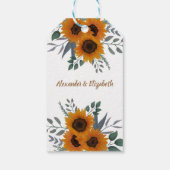 Sonnenblumen Lassend Liebe wachsen Gastgeschenk Ho Geschenkanhänger (Rückseite)