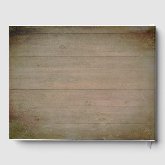 Sonnenblumen Laterne Rustikale Hochzeit im Herbst Gästebuch (Rückseite)