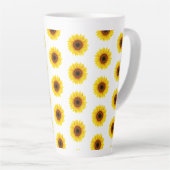 Sonnenblumen Latte Tasse (Rechte Ecke)