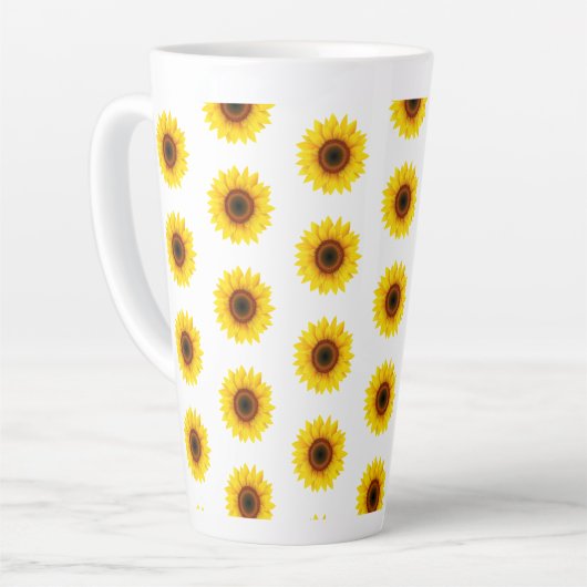 Sonnenblumen Latte Tasse (Linke Ecke)