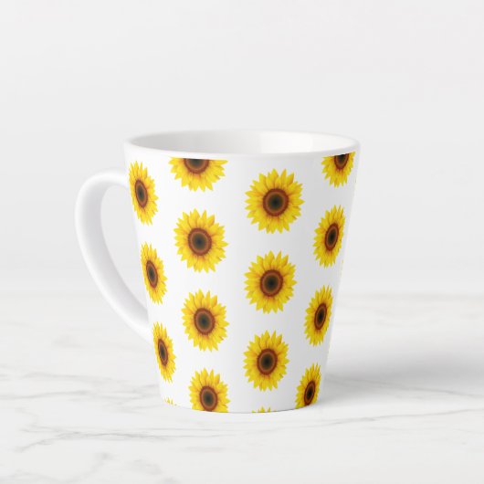Sonnenblumen Latte Tasse (Linke Ecke)