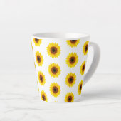 Sonnenblumen Latte Tasse (Rechte Ecke)