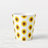 Sonnenblumen Latte Tasse (Vorderseite)