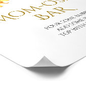 Sonnenblumen & Lavander Dusche Momosa Bar Zeichen Poster (Ecke)