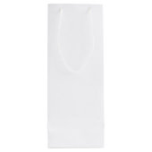 Sonnenblumen & Lavendel Elegante Weiße Hochzeit Geschenktüte Für Weinflaschen (Rückseite)