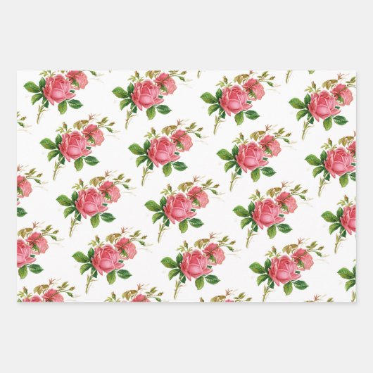 Sonnenblumen, Lavendel-Rose Geschenkpapier Set (Vorderseite 3)