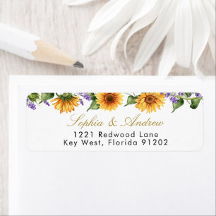 Sonnenblumen & Lavendel Rücksendeadresse