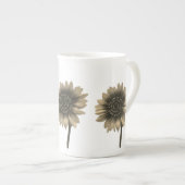 Sonnenblumen, leben, lachen, Liebe Porzellantasse (Vorderseite Rechts)