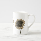 Sonnenblumen, leben, lachen, Liebe Porzellantasse (Rechts)