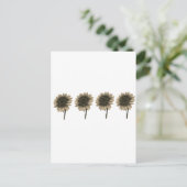 Sonnenblumen, leben, lachen, Liebe Postkarte (Stehend Vorderseite)