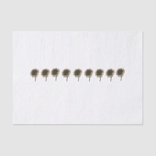 Sonnenblumen, leben, lachen, Liebe Seidenpapier (Vorderseite)