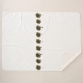 Sonnenblumen, leben, lachen, Liebe Sherpadecke (Vorderseite (Horizontal))