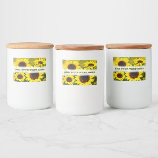 Sonnenblumen Lebensmitteletikett (Flaschen)