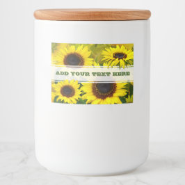 Sonnenblumen Lebensmitteletikett