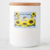 Sonnenblumen Lebensmitteletikett (Vorderseite)