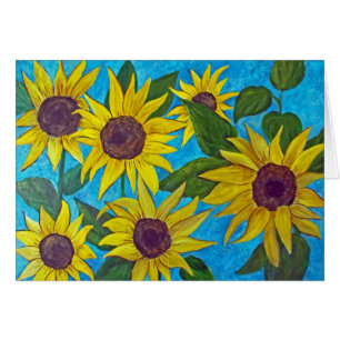 Sonnenblumen leer in der Karte