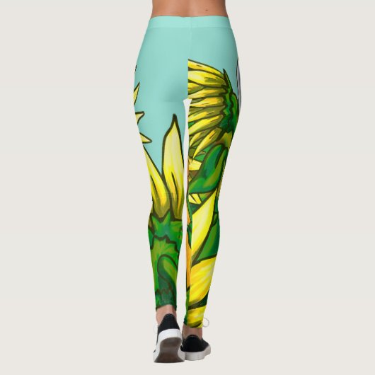 Sonnenblumen Leggings (Rückseite)
