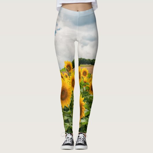 Sonnenblumen Leggings (Vorderseite)