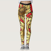 Sonnenblumen Leggings (Vorderseite)