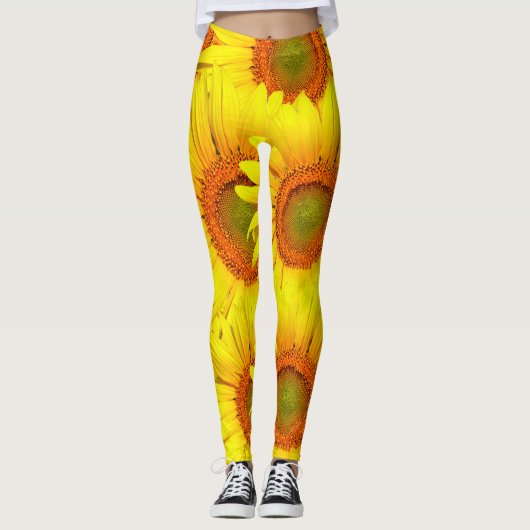 Sonnenblumen Leggings (Vorderseite)