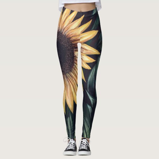 Sonnenblumen Leggings (Vorderseite)