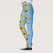 Sonnenblumen Leggings Blue Sky (Links)