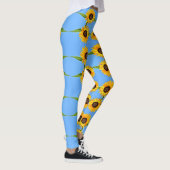 Sonnenblumen Leggings Blue Sky (Rechts)