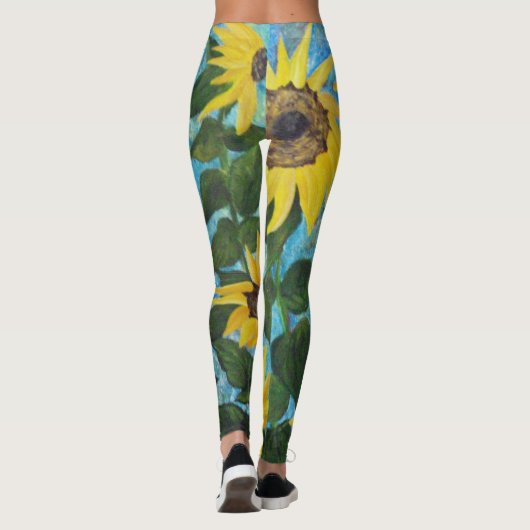 Sonnenblumen-Leggings Leggings (Rückseite)