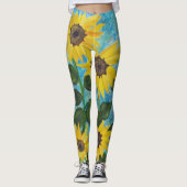 Sonnenblumen-Leggings Leggings (Vorderseite)