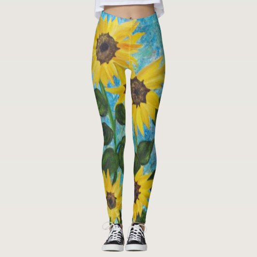 Sonnenblumen-Leggings Leggings (Vorderseite)