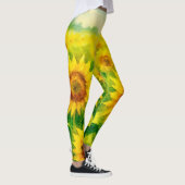 Sonnenblumen-Leggings Leggings (Rechts)