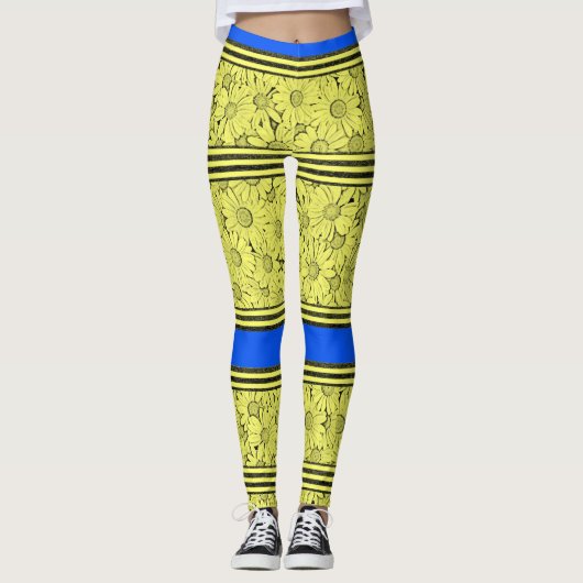 Sonnenblumen-Leggings Leggings (Vorderseite)