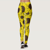 Sonnenblumen-Leggings Leggings (Rückseite)