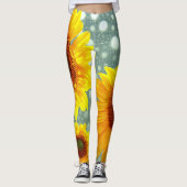 Sonnenblumen-Leggings Leggings (Vorderseite)