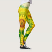 Sonnenblumen-Leggings Leggings (Rechts)