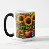 Sonnenblumen-Lehrer Verwandlungstasse (Links)