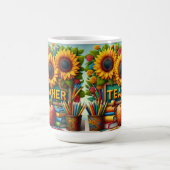 Sonnenblumen-Lehrer Verwandlungstasse (Zentrum)