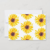 Sonnenblumen-Lehrerruhestand Danke Karte (Rückseite)