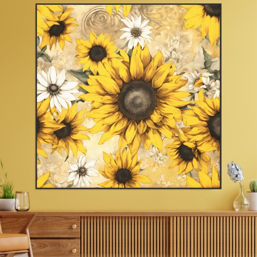Sonnenblumen Leinwanddruck (Insitu (Wohnzimmer))