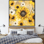 Sonnenblumen Leinwanddruck (Insitu (Schlafzimmer))