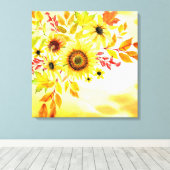 Sonnenblumen Leinwanddruck (Insitu (Holzboden))